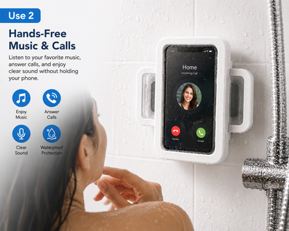 waterproof shower phone holder